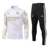 Real Madrid Trainings Sweatshirt Quarter-zip 2024-25 Witte - Kids